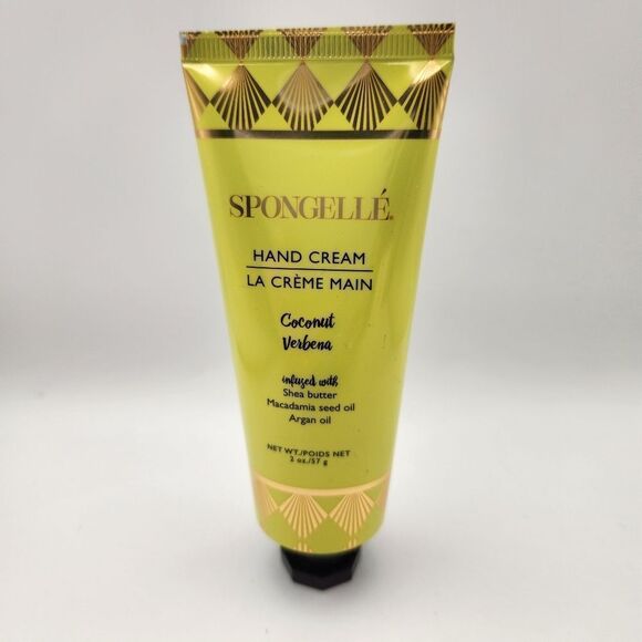 Spongelle Coconut Verbena Hand Cream Shea Butter and Argan Oil 2oz - Picture 1 of 4